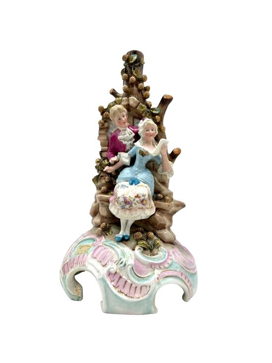 Conta & Boehme Other - Antique Conta Boehme German Porcelain Courting Couple Figural Candle Holder 11"